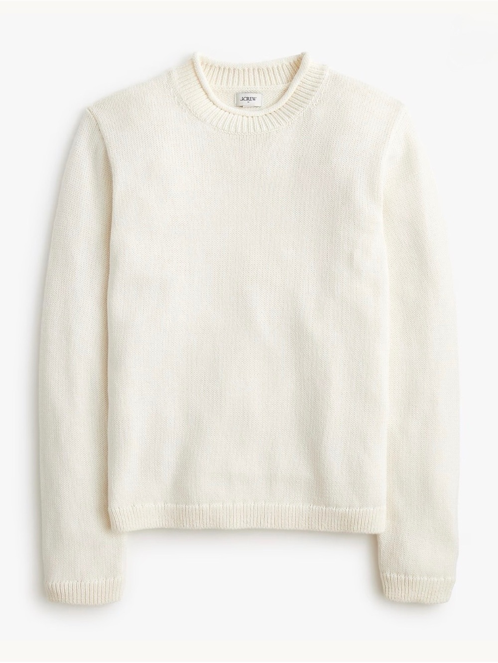 J. Crew Factory. Womens Classic mockneck sweater.Cream.S.NWT.